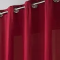 Rideau a oeillets 140 x 260 cm microfibre unie absolu Bordeaux