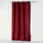 Rideau a oeillets 140 x 260 cm microfibre unie absolu Bordeaux