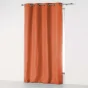 Rideau à œillets 140 x 280 cm en microfibre unie – Absolu Terracotta – Grande hauteur