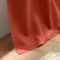 Rideau occultant à œillets 140 x 180 cm – Uni Orange – Petite hauteur –