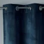 Rideau tamisant a oeillets 140 x 240 cm velours Velvetine Bleu marine