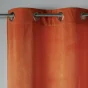 Rideau tamisant a oeillets 140 x 240 cm velours Velvetine Orange