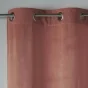 Rideau tamisant a oeillets 140 x 240 cm velours Velvetine Rose