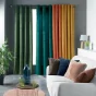Rideau a oeillets 140 x 240 cm velours uni velvetine Anthracite