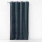Rideau a oeillets 140 x 240 cm velours imprime or azureor Sans