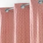Rideau tamisant a oeillets 140 x 240 cm velours imprimé or bellagold Rose