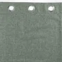 Rideau a oeillets 140 x 260 cm 100% occultant/chambray uni Crepuscule Anthracite