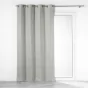 Rideau a oeillets 140 x 260 cm 100% occultant/chambray uni Crepuscule Gris