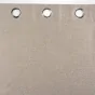 Rideau a oeillets 140 x 260 cm 100% occultant/chambray uni Crepuscule Beige