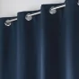 Rideau a oeillets 140 x 260 cm 100% occultant/chambray uni Crepuscule Bleu
