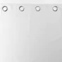 Rideau a oeillets 140 x 260 cm 100% occultant/microfibre unie obscure Blanc