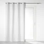 Rideau a oeillets 140 x 260 cm 100% occultant/microfibre unie obscure Blanc
