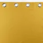Rideau a oeillets 140 x 260 cm 100% occultant/microfibre unie obscure Jaune