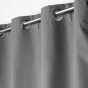 Rideau a oeillets 140 x 260 cm 100% occultant/microfibre unie obscure Anthracite