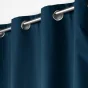 Rideau a oeillets 140 x 260 cm 100% occultant/microfibre unie obscure Marine