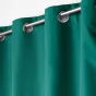Rideau a oeillets 140 x 260 cm 100% occultant/microfibre unie obscure Emeraude