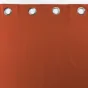 Rideau a oeillets 140 x 260 cm 100% occultant/microfibre unie obscure Terracotta