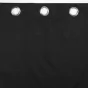Rideau thermique 140 x 260 cm 100% occultant/jacquard darko Noir