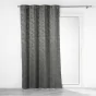 Rideau a oeillets 140 x 260 cm 100% occultant/jacquard Lunella Anthracite