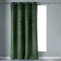 Rideau a oeillets 140 x 280 cm velours uni velvetine Kaki