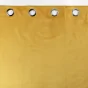 Rideau a oeillets 135 x 260 cm 100% occultant/velours uni velounight Jaune