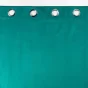 Rideau a oeillets 135 x 260 cm 100% occultant/velours uni velounight Emeraude