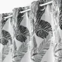 Rideau a oeillets 140 x 260 cm jacquard faggy Noir