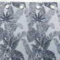 Rideau a oeillets 140 x 260 cm jacquard faggy Bleu