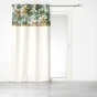Rideau a oeillets 140 x 240 cm coton + haut imprimé jute Balinesia