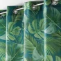 Rideau a oeillets 140 x 260 cm polyester imprime rio Bleu