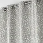 Rideau a oeillets 140 x 260 cm polyester imprime metallise vilanelle Sans
