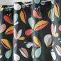 Rideau en coton imprimé 140 x 240 cm Panaflore vert