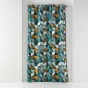 Rideau a oeillets 140 x 240 cm  en coton imprimé Rythmo Bleu