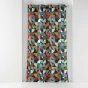 Rideau a oeillets 140 x 240 cm coton imprimé Rythmo Orange