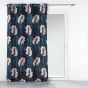 Rideau à oeillets 140 x 260 polyester imprimé Belline Bleu