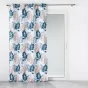 Rideau à oeillets 140 x 260 polyester imprimé Belline Blanc-Bleu