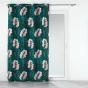 Rideau à oeillets 140 x 260 polyester imprimé Belline Emeraude