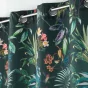 Rideau a oeillets 140 x 260 cm polyester imprime feerie Emeraude