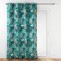 Rideau déco à oeillets 140 x 260 cm polyester imprimé Ornella Emeraude
