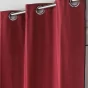 Rideau à oeillets 140 x 240 cm coton recyclé Mistraline Bordeaux