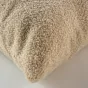 COUSSIN DEHOUSSABLE COMPRESSE 45 x 45 CM BOUCLETTE UNIE WOOLY BEIGE