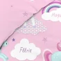 PARURE 2 P. 140 x 200 CM IMPRIME 42 FILS ALLOVER LICORNE