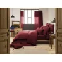 Housse de couette double gaze de coton luxe  240 x 220 cm Gaia Bordeaux