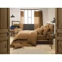 Housse de couette double gaze de coton luxe  200 x 200 cm Gaia Camel