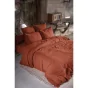 Drap Housse Double Gaze de Coton Terracotta – 180 x 200 cm – Bonnet 30 cm