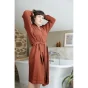 Peignoir Kimono Mixte L/XL – Gaze de Coton Gaïa Terracotta