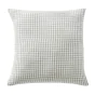Taie d'oreiller carrée 60x60 cm en gaze de coton tissée – Modèle Vickie eucalyptus