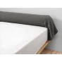Taie de traversin en double gaze de coton – 85 x 185 cm – Gaîa Granit