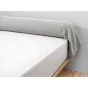 Taie de traversin en double gaze de coton – 85 x 185 cm – Gaîa Perle