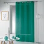 Voilage à œillets 140 x 240 cm – Étamine Crash Telma Vert Émeraude